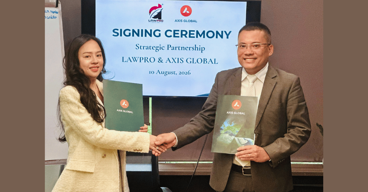 AXIS GLOBAL KÝ KẾT HỢP TÁC VỚI LAWPRO